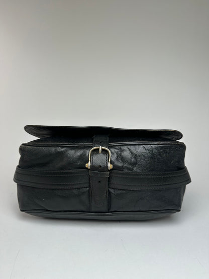 Vintage Celine Paris Multiway Leather Handbag Black