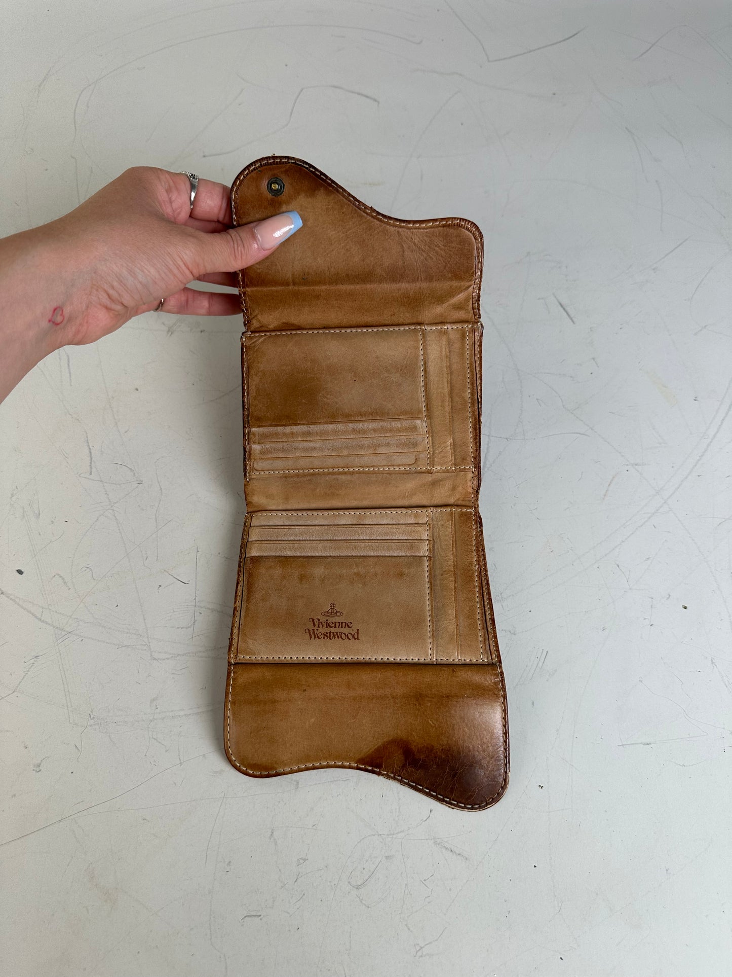 Vintage Vivienne Westwood Leather Wallet Brown