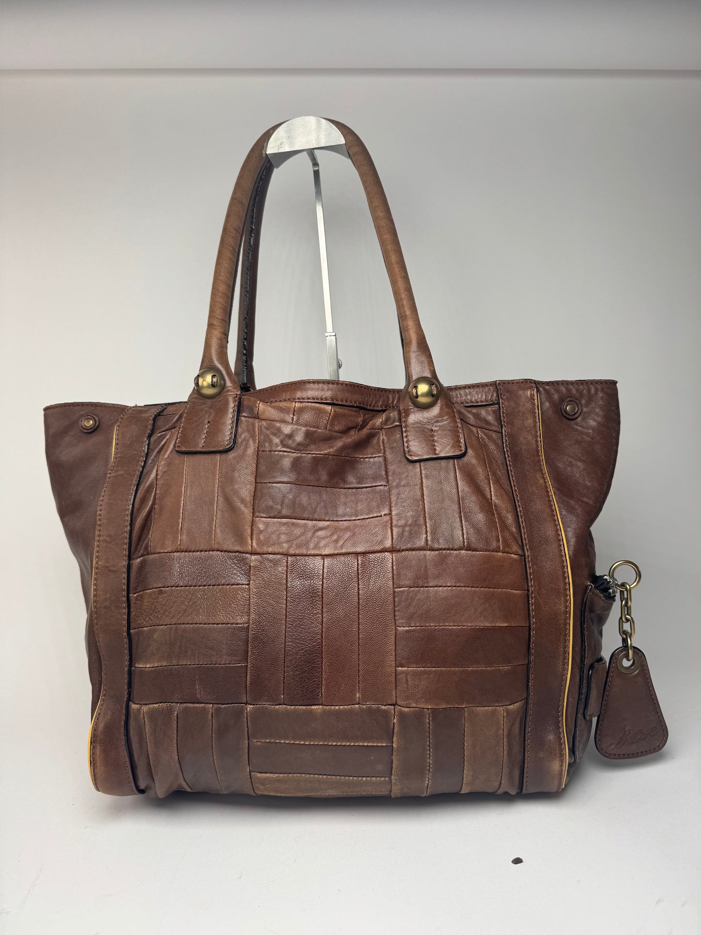 Sac cabas vintage en cuir Chloé marron