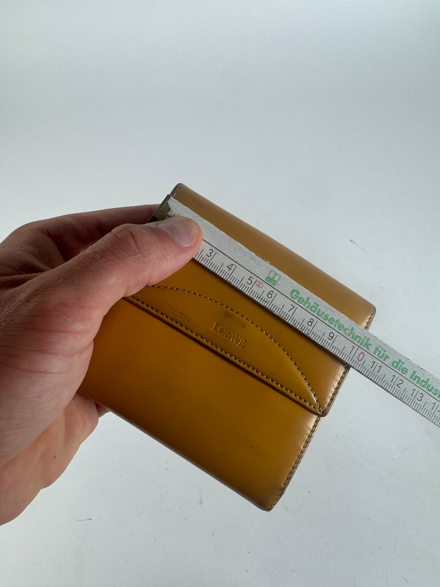 Vintage Loewe Madrid Patent Leather wallet yellow