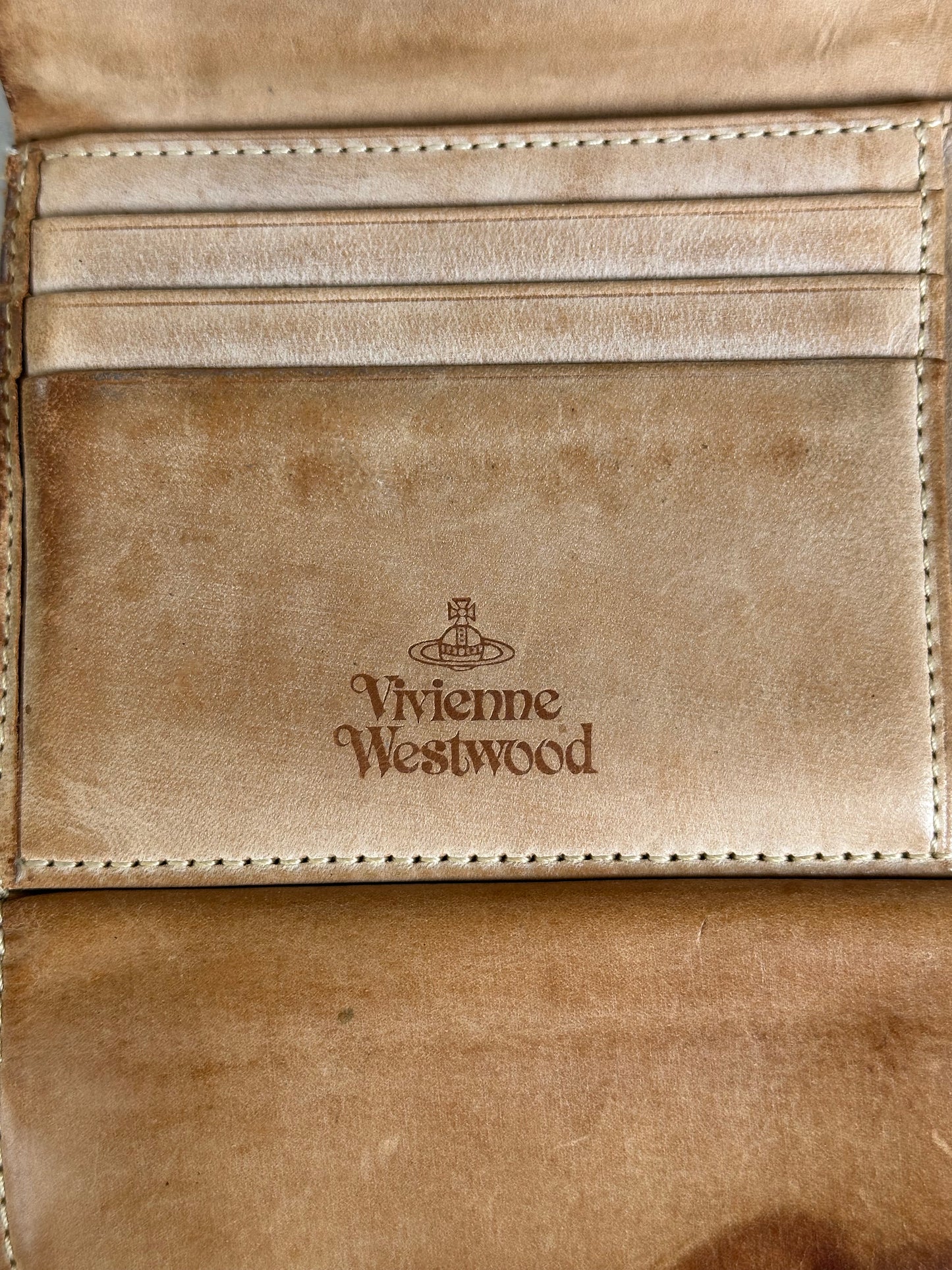 Vintage Vivienne Westwood Leather Wallet Brown