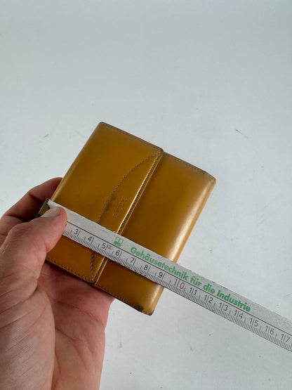 Vintage Loewe Madrid Patent Leather wallet yellow