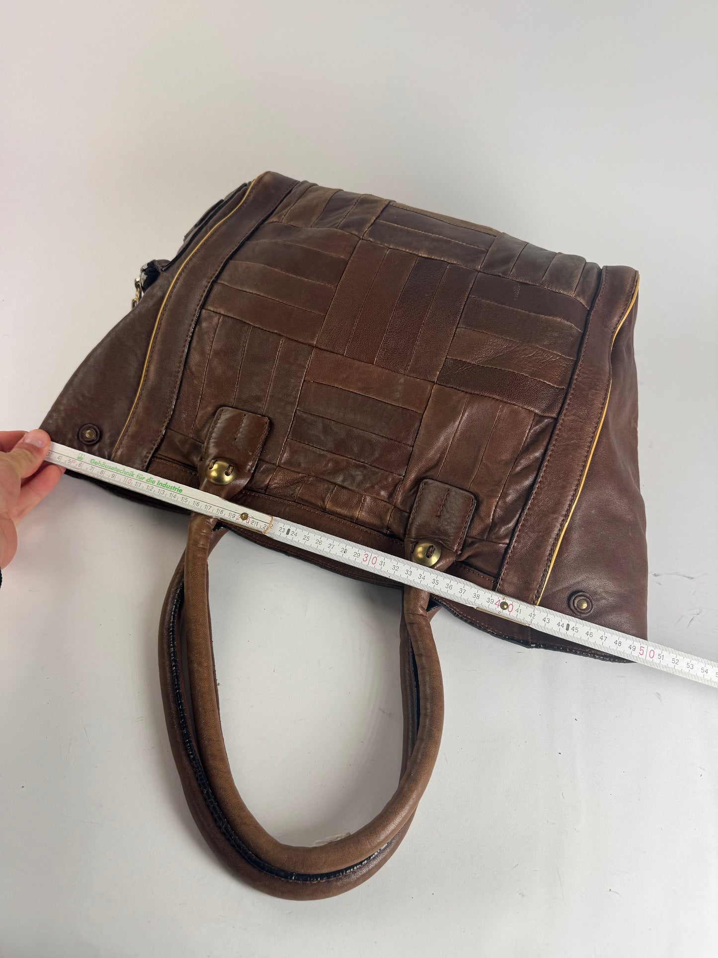 Sac cabas vintage en cuir Chloé marron