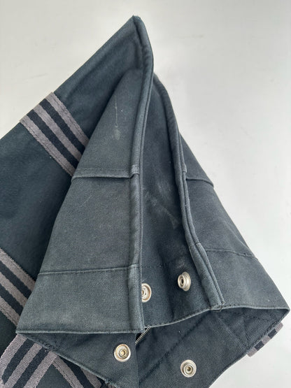 Vintage Hermes Canvas Shopper bag black