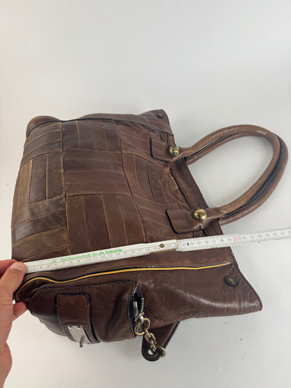 Sac cabas vintage en cuir Chloé marron