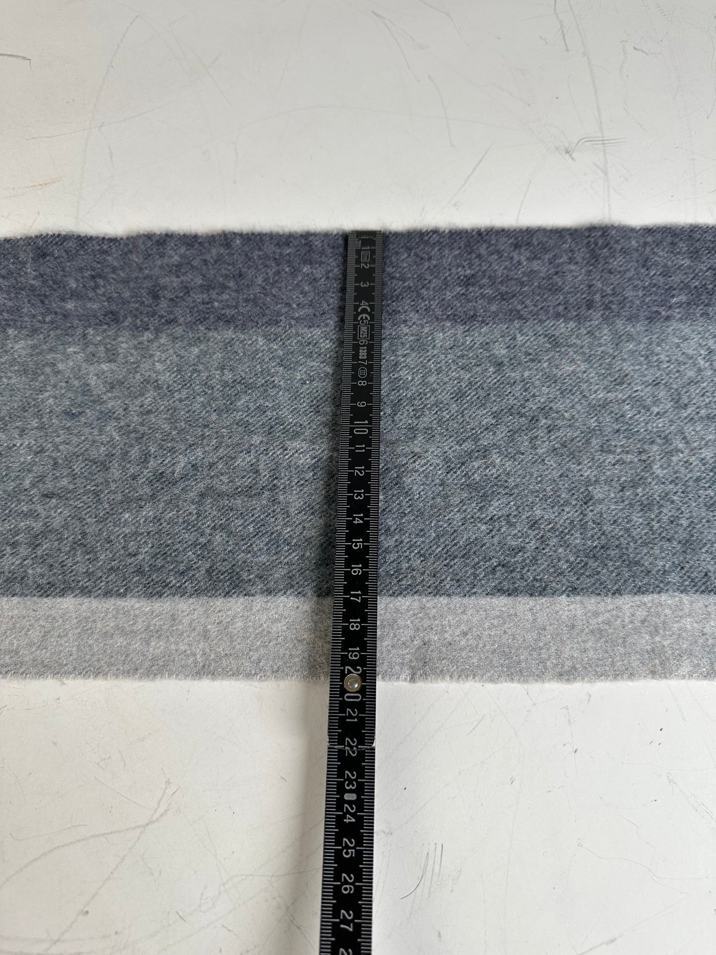 Vintage Chloé Wool Blend Scarf Navy Charcoal Grey