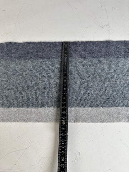 Vintage Chloé Wool Blend Scarf Navy Charcoal Grey