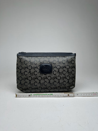 Vintage Celine Paris Macadam Monogram Leather clutch