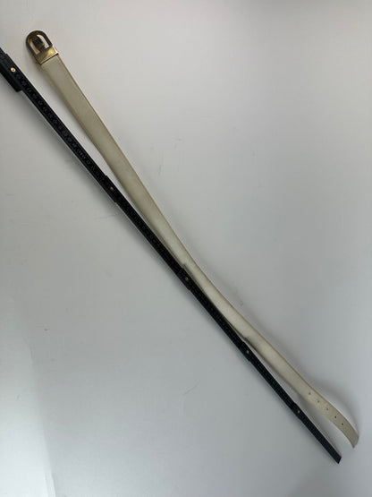 Vintage Givenchy Leather Belt White