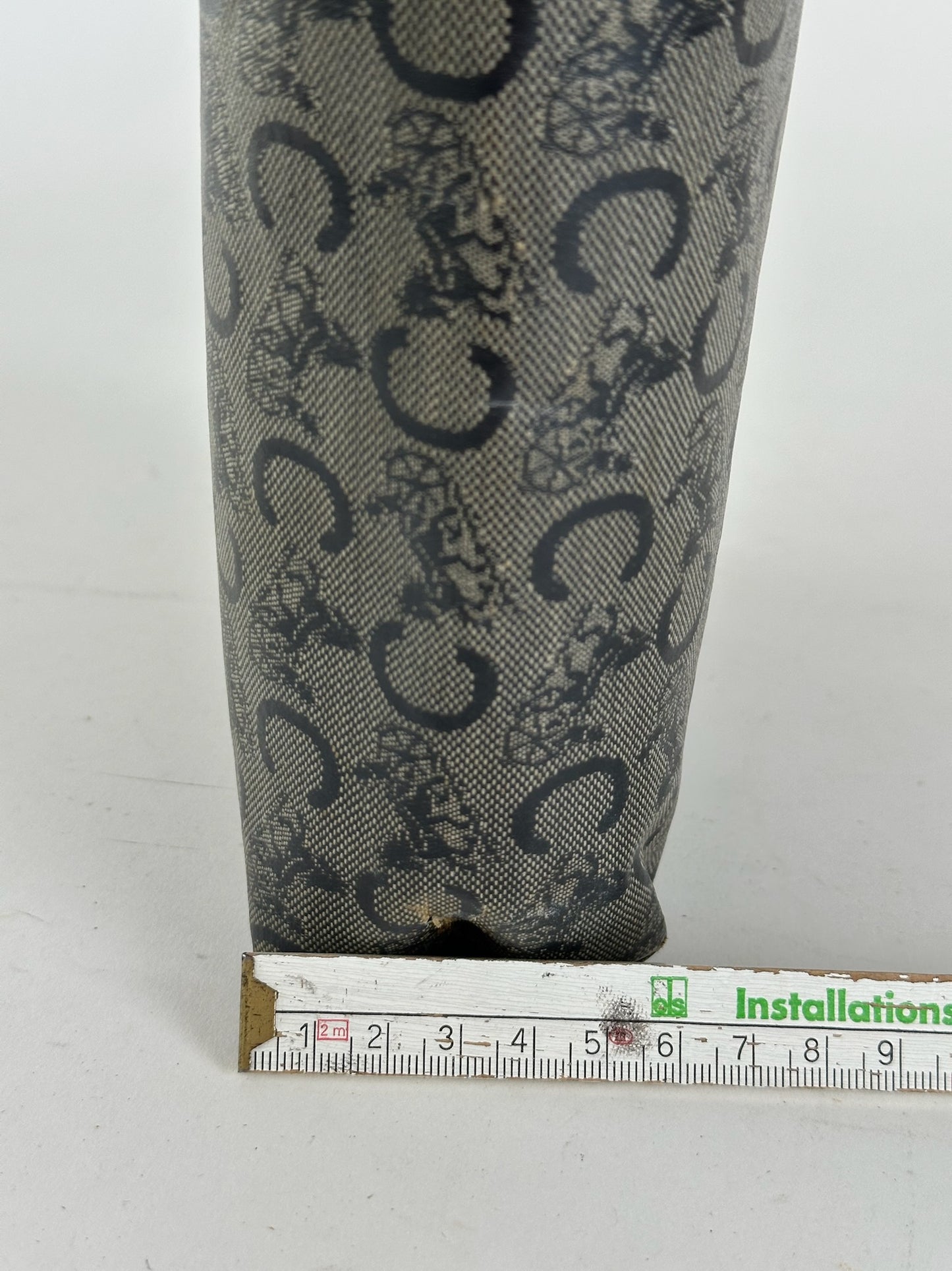 Vintage Celine Paris Macadam Monogram Leather clutch