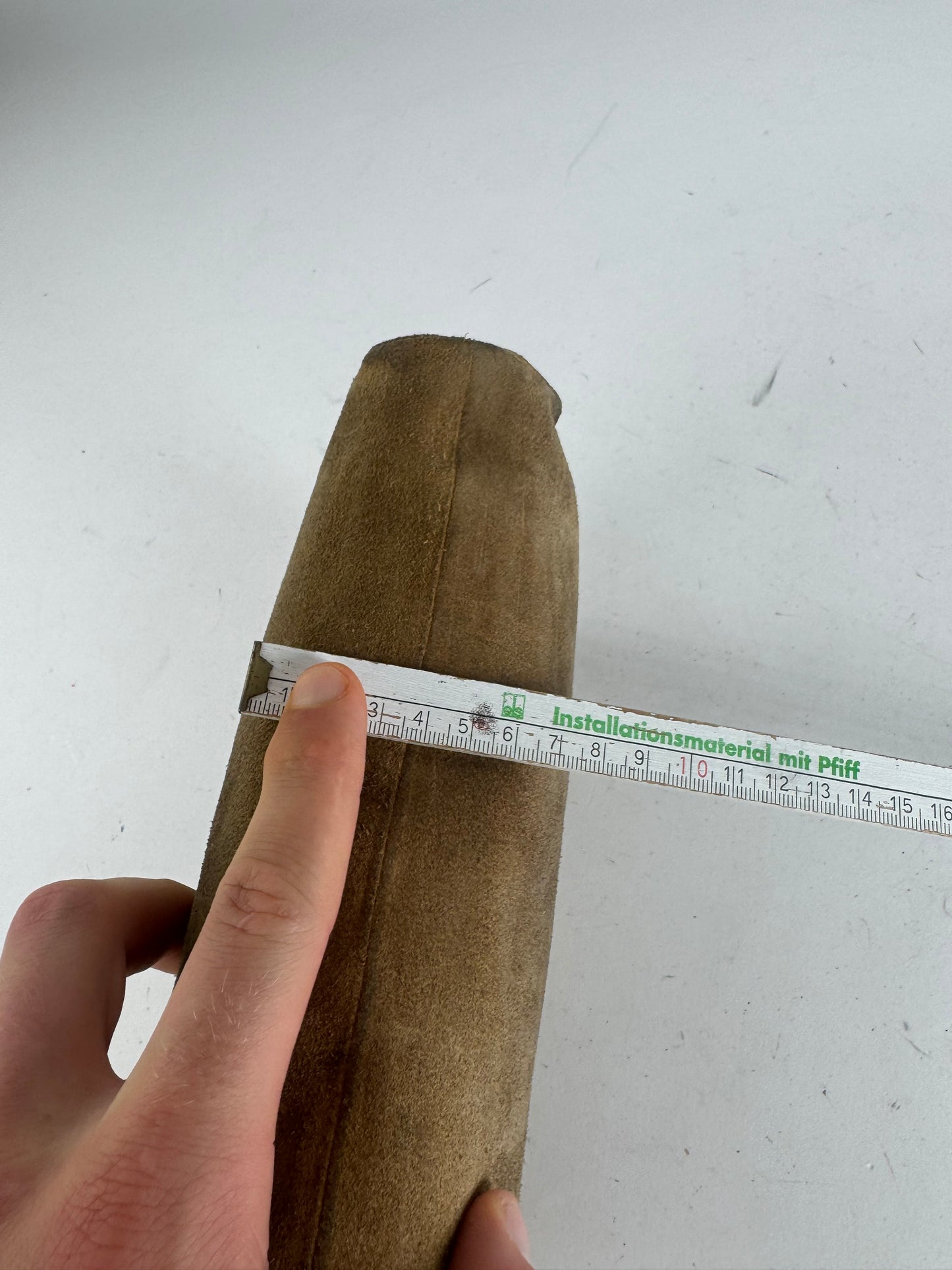 Vintage Loewe Anagram Suede Clutch Brown