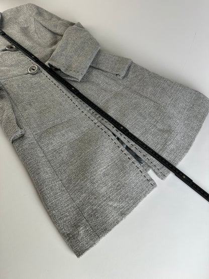 Vintage Balenciaga Wool Blend Coat Light Grey M