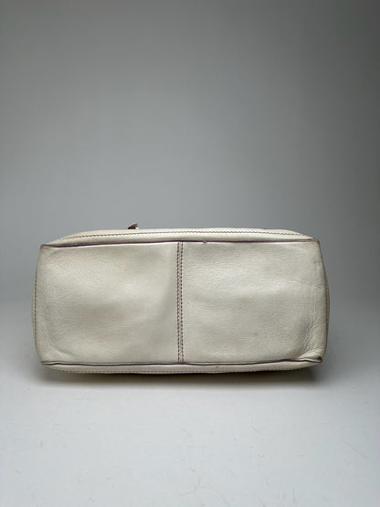 Vintage Celine Paris Leather bag white