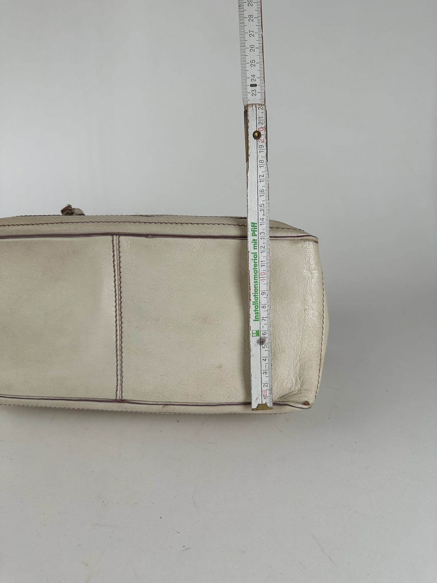 Vintage Celine Paris Leather bag white
