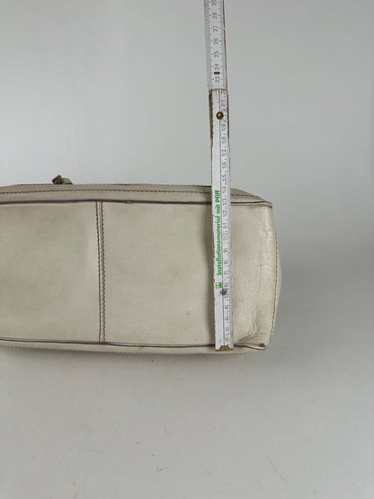 Vintage Celine Paris Leather bag white