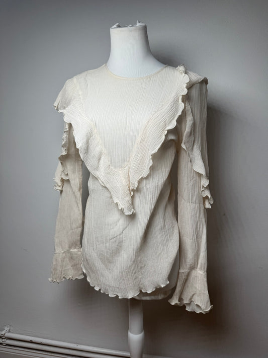 Vintage Chloe Silk Top White 36/S