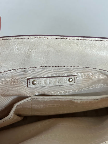 Vintage Celine Paris Leather bag white