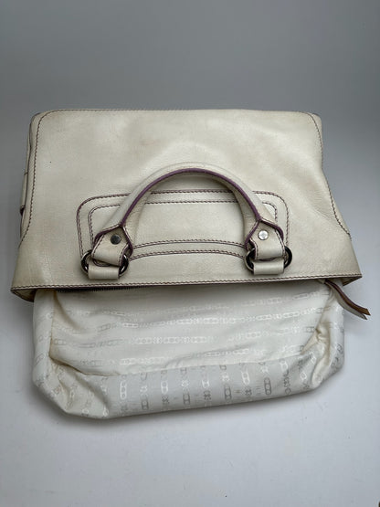 Vintage Celine Paris Leather bag white