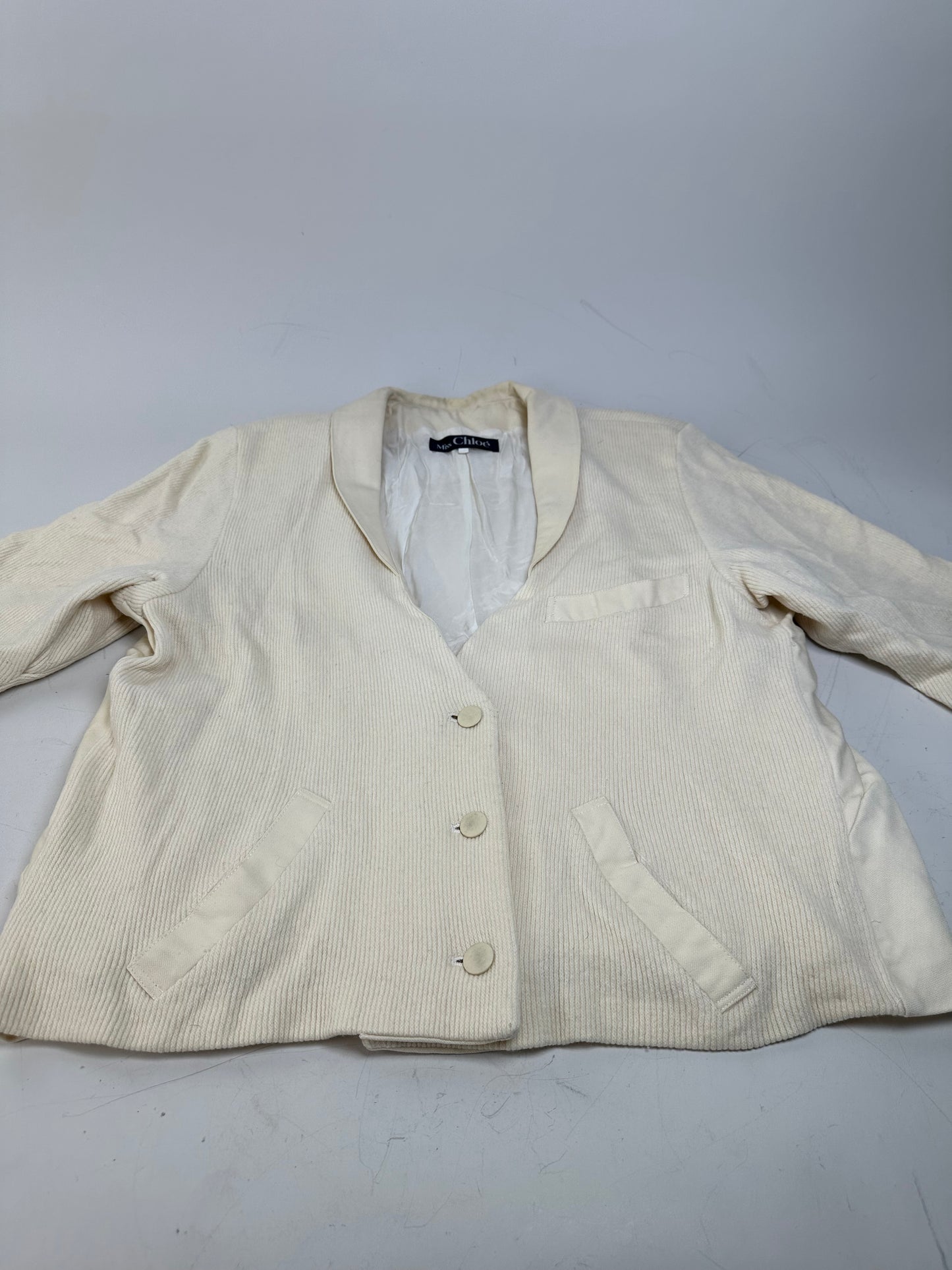 Vintage Chloe Silk Jacket Cream M