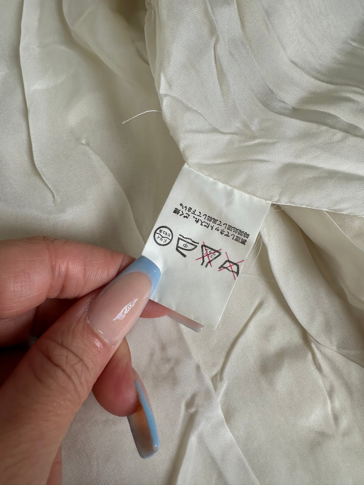 Vintage Chloe Silk Jacket Cream M
