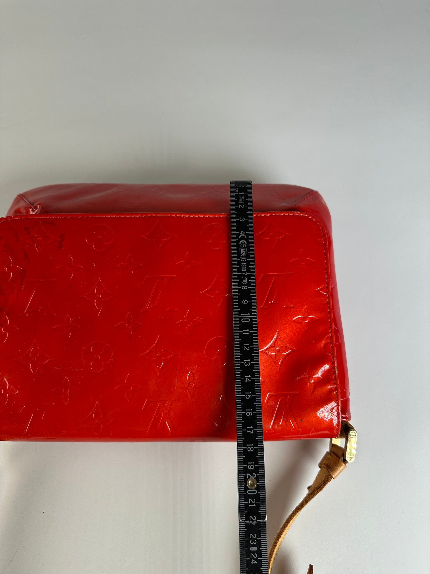 Vintage Louis Vuitton Monogram Vernis Crossbody Bag Red Patent
