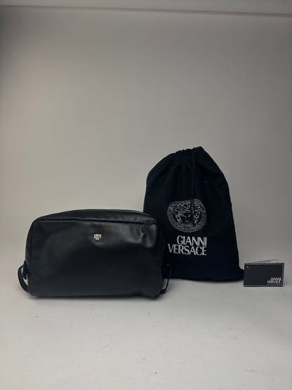 Vintage Gianni Versace Leather belt bag black