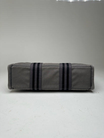 Vintage Hermes Canvas Shopper grey