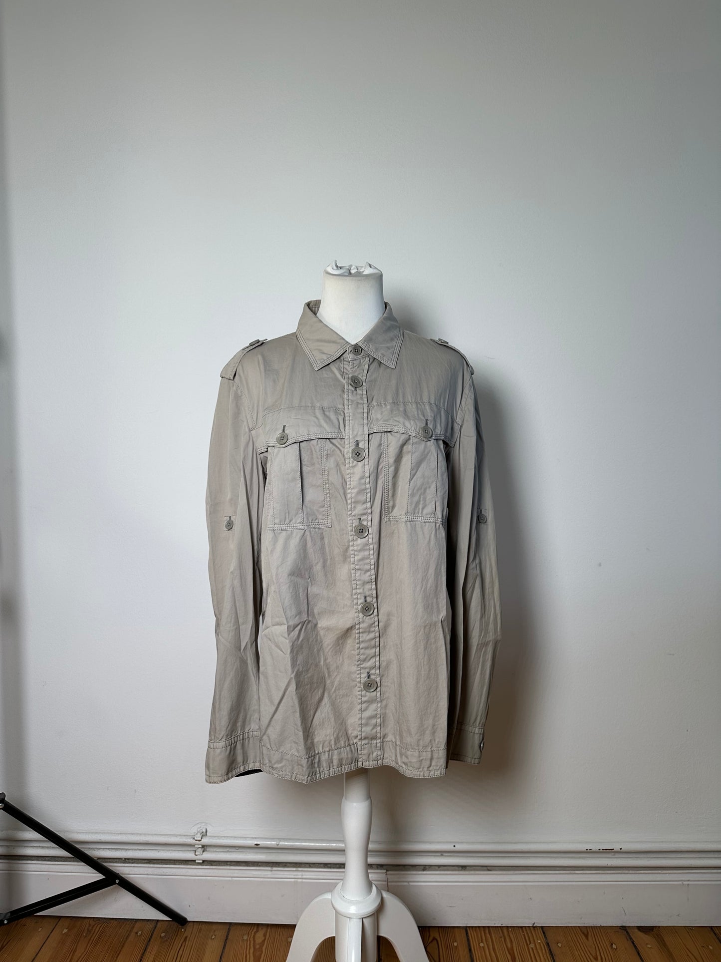 Vintage Burberry Cotton Blend Jacket Beige L