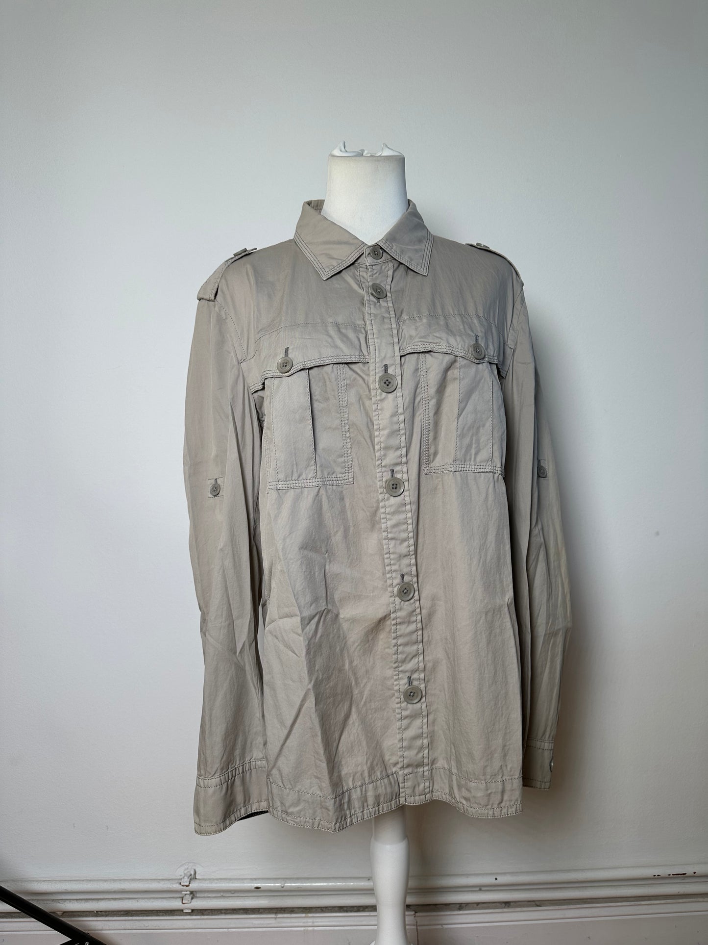 Vintage Burberry Cotton Blend Jacket Beige L