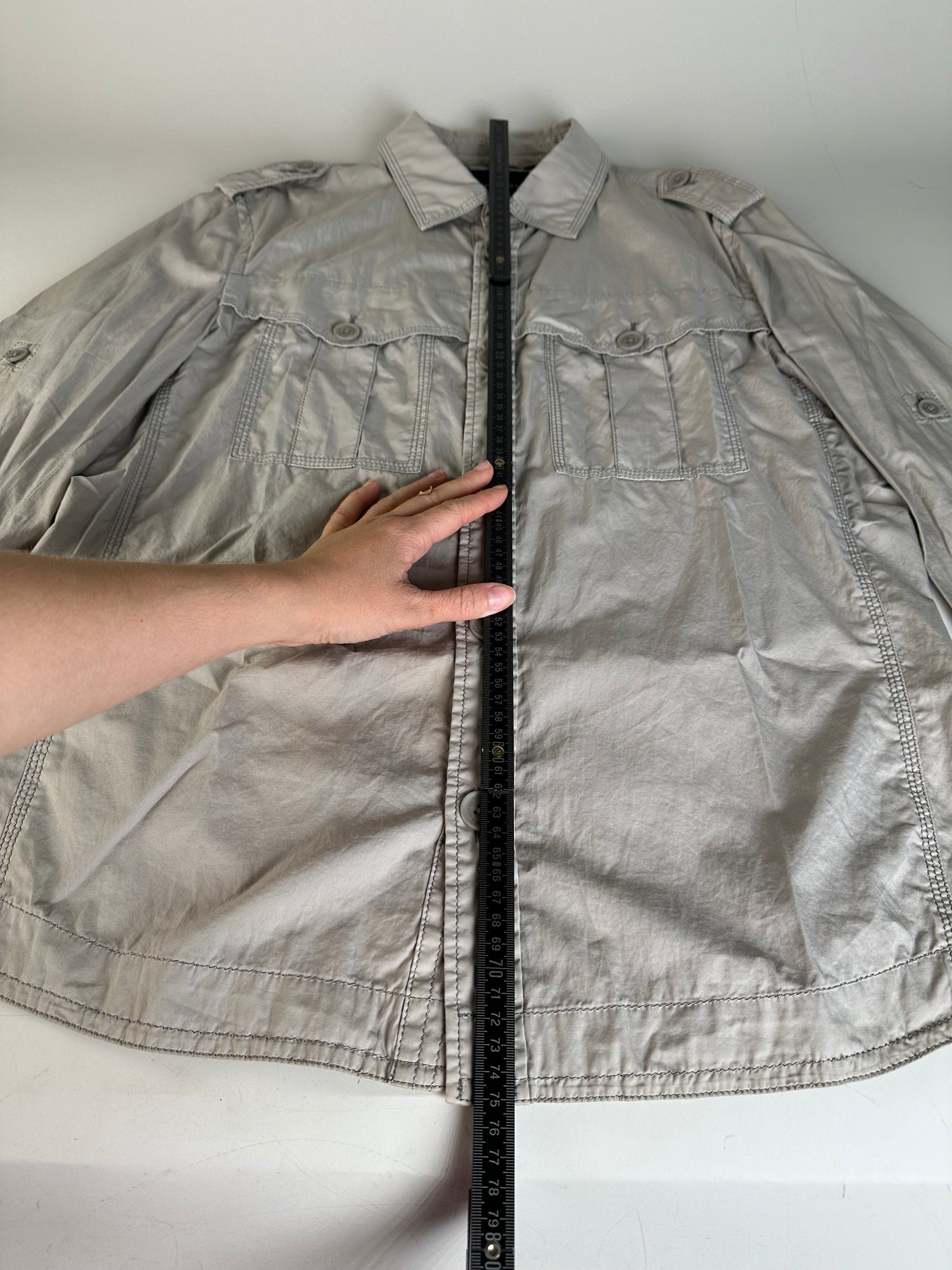 Vintage Burberry Cotton Blend Jacket Beige L