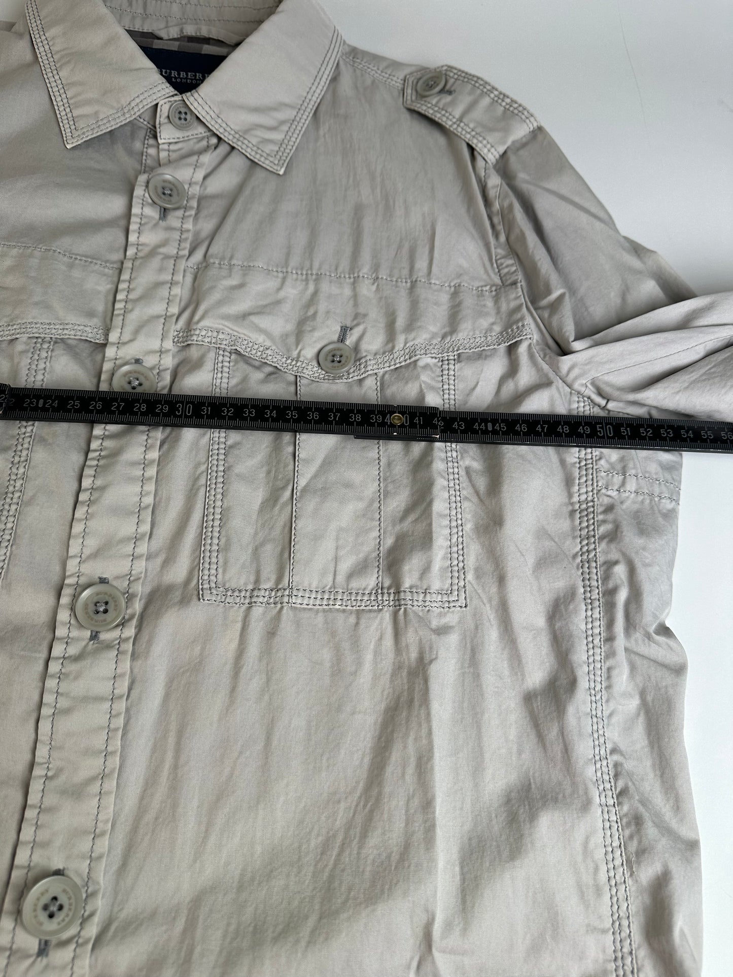 Vintage Burberry Cotton Blend Jacket Beige L