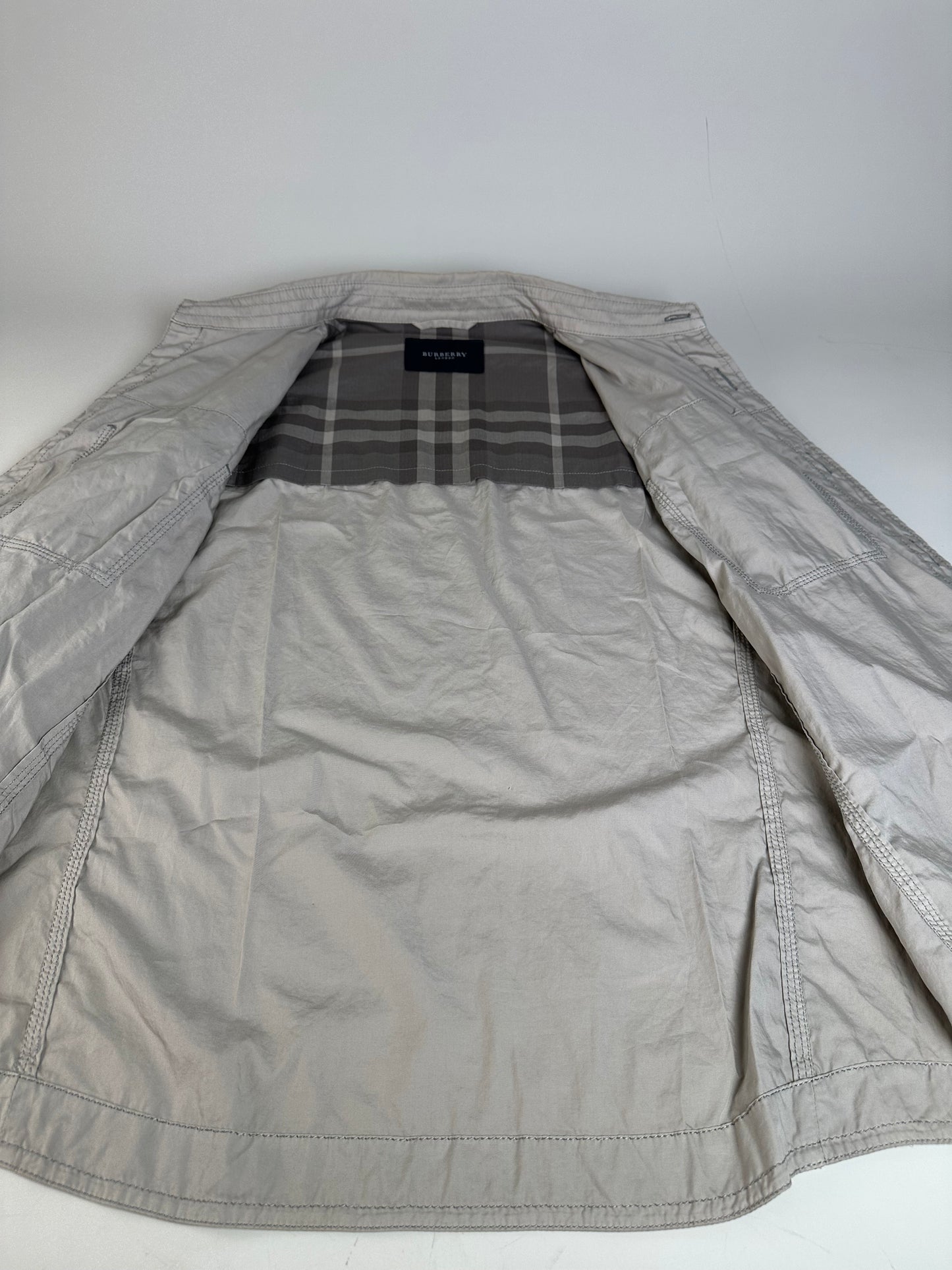 Vintage Burberry Cotton Blend Jacket Beige L