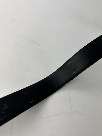 Vintage Dior Leather Belt Black New with tag