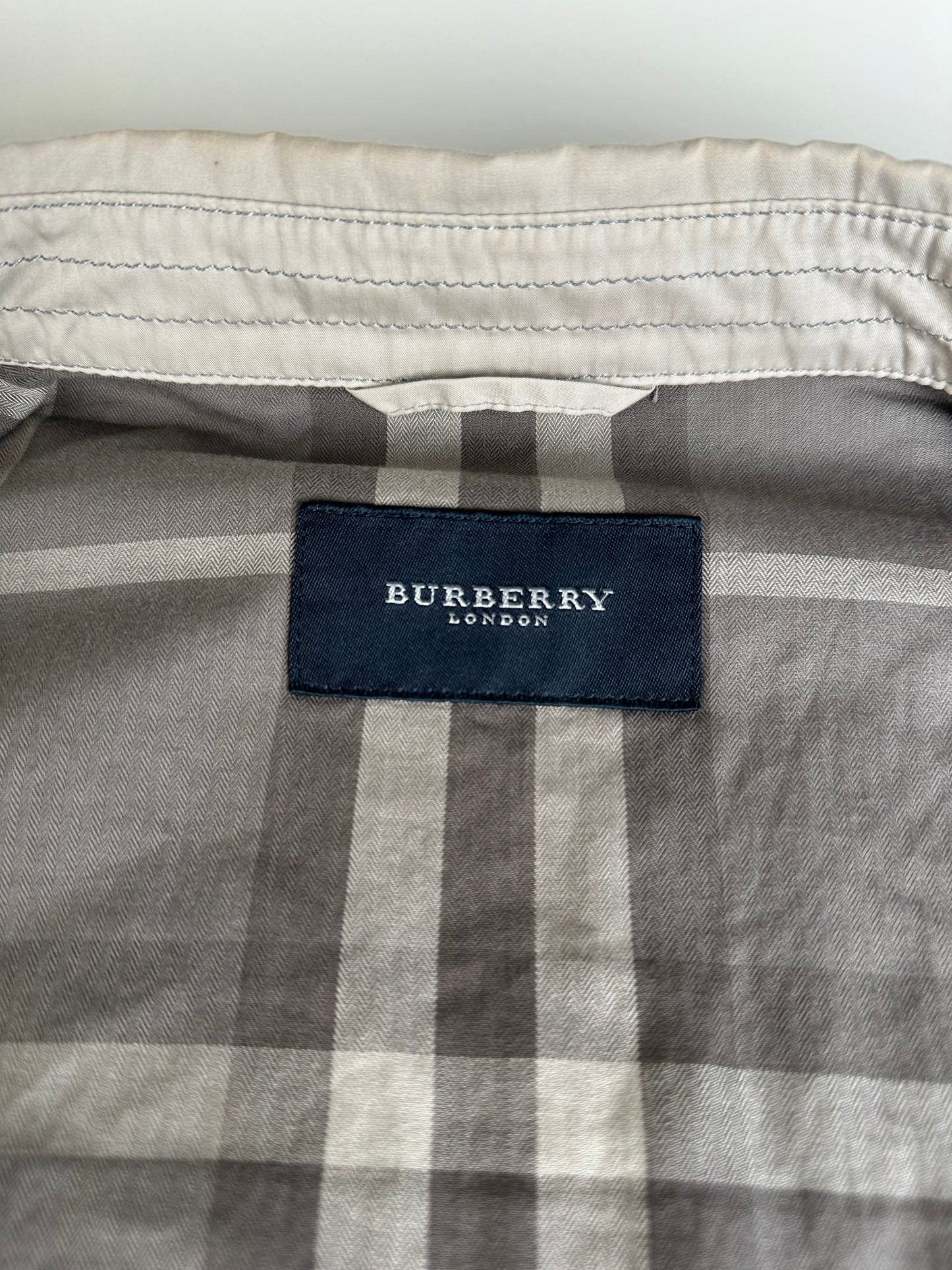 Vintage Burberry Cotton Blend Jacket Beige L
