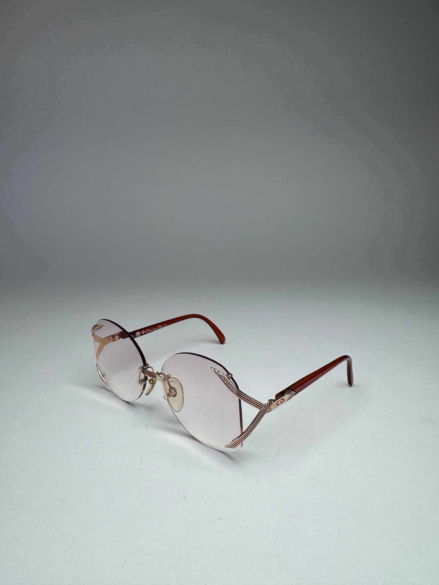 Vintage Framless Dior sunglasses purple