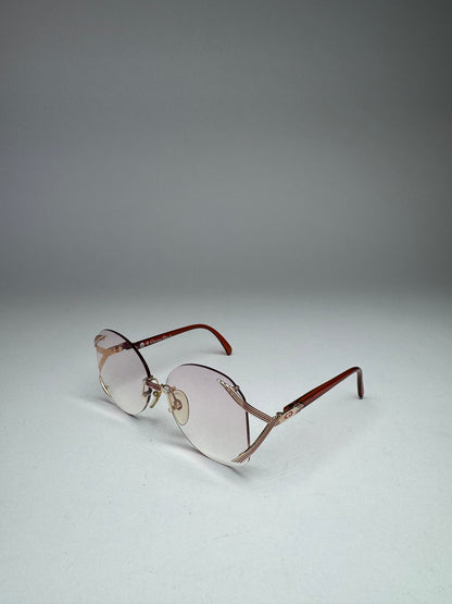 Vintage Framless Dior sunglasses purple