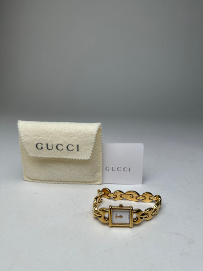 Vintage Gucci 1800 L Gold Plated Quartz Watch OFF