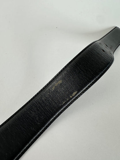 Vintage Dior Leather Belt Black New with tag