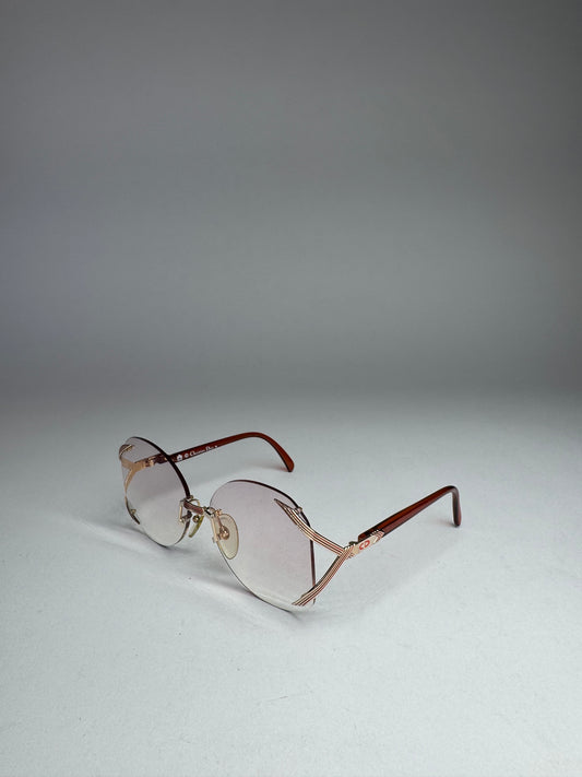 Vintage Framless Dior sunglasses purple