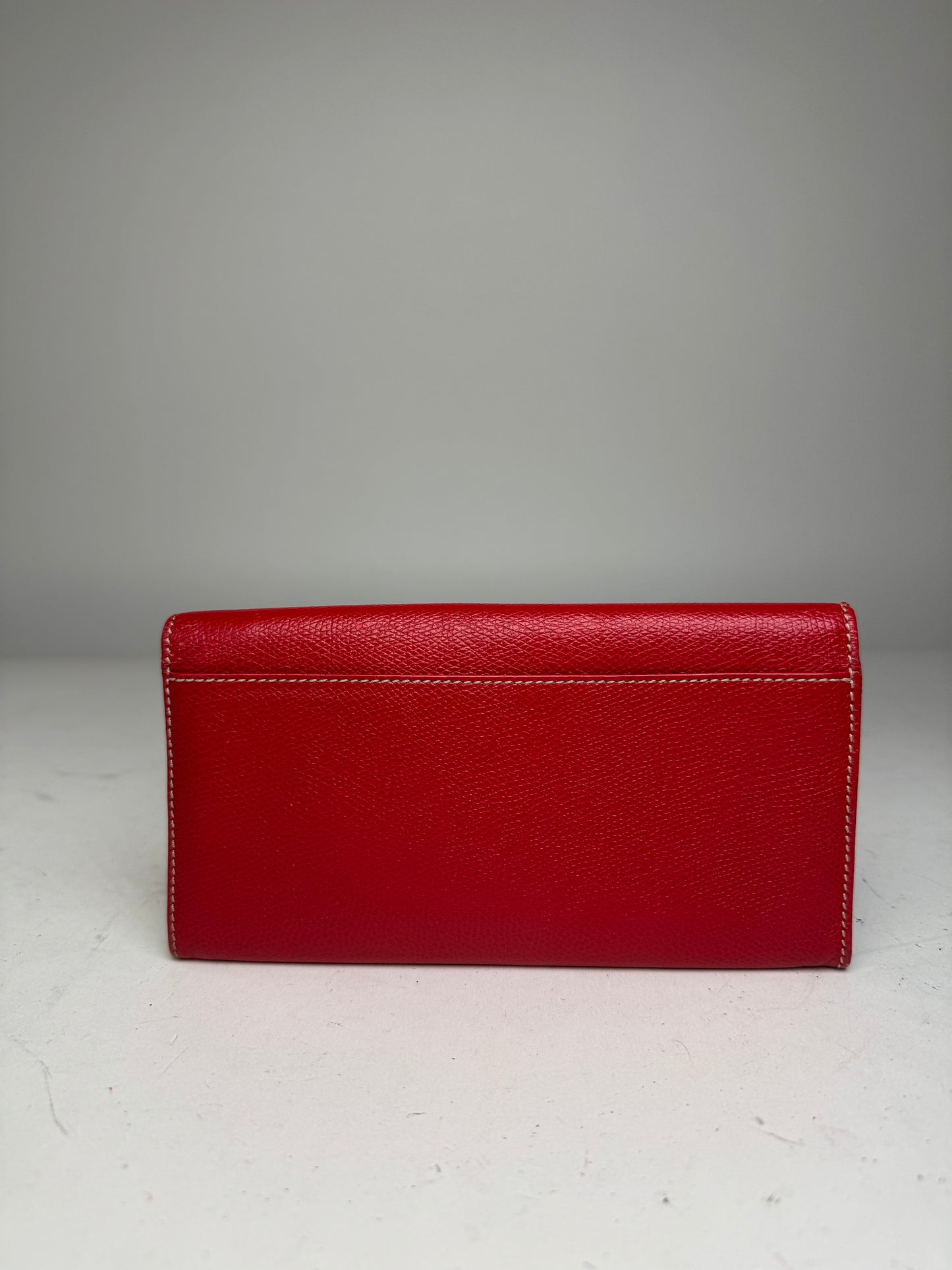 Vintage Loewe Madrid Leather Wallet Red