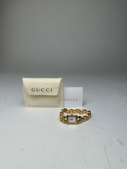 Vintage Gucci 1800 L Gold Plated Quartz Watch OFF