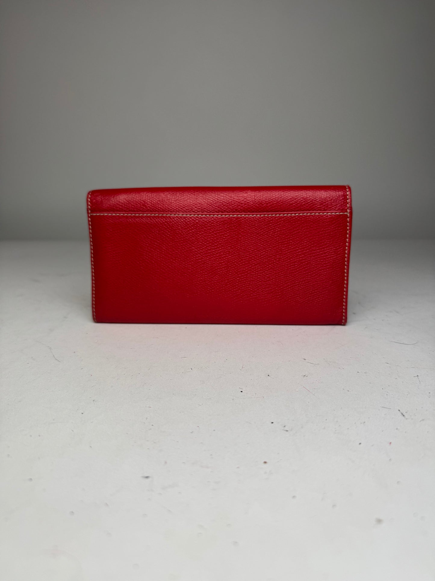 Vintage Loewe Madrid Leather Wallet Red