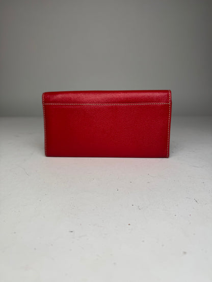 Vintage Loewe Madrid Leather Wallet Red