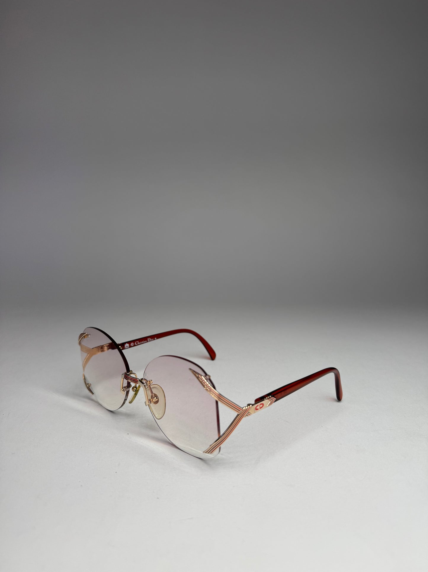 Vintage Framless Dior sunglasses purple