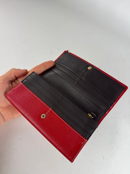 Vintage Loewe Madrid Leather Wallet Red