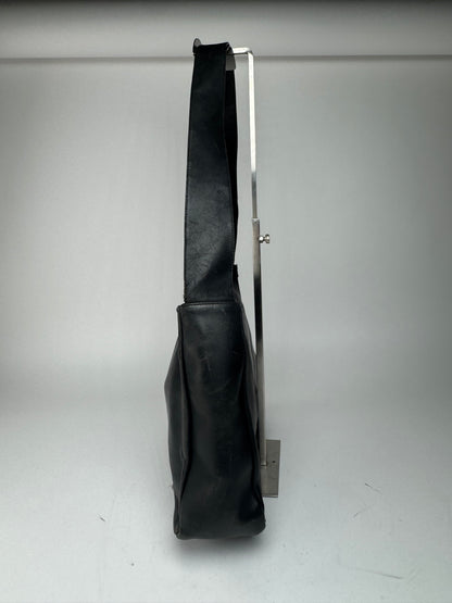 Sac vintage en cuir noir Salvatore Ferragamo