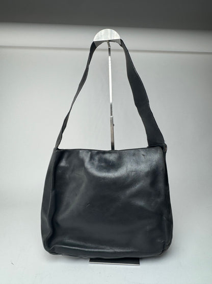 Sac vintage en cuir noir Salvatore Ferragamo