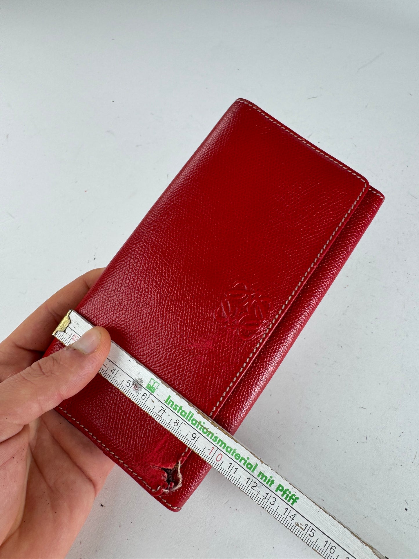 Vintage Loewe Madrid Leather Wallet Red