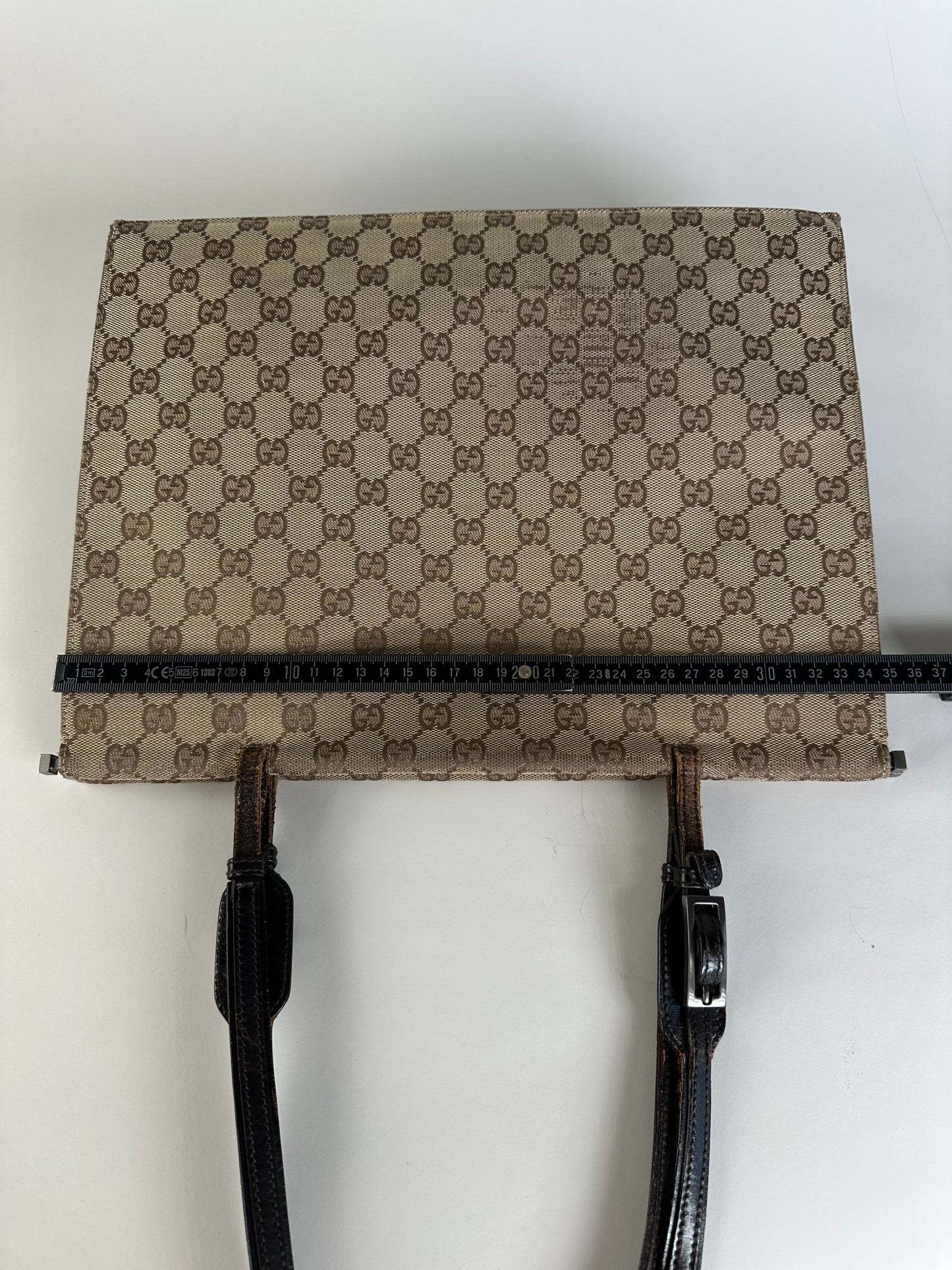 Vintage Gucci GG Supreme Tote Bag Beige Brown