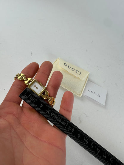 Vintage Gucci 1800 L Gold Plated Quartz Watch OFF